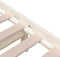 vidaXL - Bedframe - massief - hout - wit - 140x200 - cm