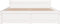 vidaXL - Bedframe - massief - hout - wit - 140x200 - cm