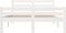 vidaXL - Bedframe - massief - hout - wit - 140x200 - cm