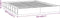 vidaXL - Bedframe - massief - hout - wit - 140x200 - cm
