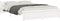 vidaXL - Bedframe - massief - hout - wit - 140x200 - cm