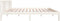 vidaXL - Bedframe - massief - hout - wit - 140x200 - cm