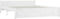 vidaXL - Bedframe - massief - hout - wit - 150x200 - cm