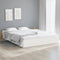 vidaXL - Bedframe - massief - hout - wit - 150x200 - cm