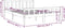 vidaXL - Bedframe - massief - hout - wit - 150x200 - cm