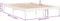 vidaXL - Bedframe - massief - hout - wit - 150x200 - cm