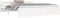vidaXL - Bedframe - massief - hout - wit - 150x200 - cm