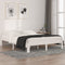 vidaXL - Bedframe - massief - hout - wit - 150x200 - cm