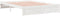 vidaXL - Bedframe - massief - hout - wit - 150x200 - cm