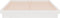vidaXL - Bedframe - massief - hout - wit - 150x200 - cm