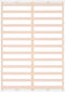 vidaXL - Bedframe - massief - hout - wit - 150x200 - cm