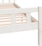 vidaXL - Bedframe - massief - hout - wit - 150x200 - cm