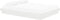 vidaXL - Bedframe - massief - hout - wit - 150x200 - cm
