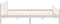 vidaXL - Bedframe - massief - hout - wit - 150x200 - cm