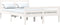 vidaXL - Bedframe - massief - hout - wit - 150x200 - cm
