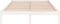 vidaXL - Bedframe - massief - hout - wit - 150x200 - cm
