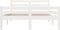 vidaXL - Bedframe - massief - hout - wit - 150x200 - cm