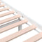 vidaXL - Bedframe - massief - hout - wit - 160x200 - cm