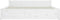 vidaXL - Bedframe - massief - hout - wit - 160x200 - cm