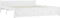 vidaXL - Bedframe - massief - hout - wit - 160x200 - cm