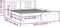 vidaXL - Bedframe - massief - hout - wit - 160x200 - cm