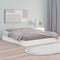 vidaXL - Bedframe - massief - hout - wit - 160x200 - cm