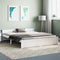 vidaXL - Bedframe - massief - hout - wit - 160x200 - cm