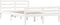 vidaXL - Bedframe - massief - hout - wit - 160x200 - cm