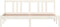 vidaXL - Bedframe - massief - hout - wit - 160x200 - cm