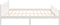 vidaXL - Bedframe - massief - hout - wit - 160x200 - cm