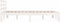 vidaXL - Bedframe - massief - hout - wit - 160x200 - cm