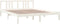 vidaXL - Bedframe - massief - hout - wit - 160x200 - cm