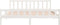 vidaXL - Bedframe - massief - hout - wit - 160x200 - cm