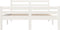 vidaXL - Bedframe - massief - hout - wit - 160x200 - cm