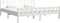 vidaXL - Bedframe - massief - hout - wit - 160x200 - cm