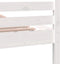 vidaXL - Bedframe - massief - hout - wit - 160x200 - cm