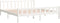 vidaXL - Bedframe - massief - hout - wit - 160x200 - cm