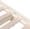 vidaXL - Bedframe - massief - hout - wit - 160x200 - cm