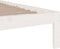 vidaXL - Bedframe - massief - hout - wit - 160x200 - cm