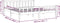 vidaXL - Bedframe - massief - hout - wit - 160x200 - cm