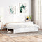 vidaXL - Bedframe - massief - hout - wit - 180x200 - cm - 6FT - Super - King