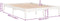 vidaXL - Bedframe - massief - hout - wit - 180x200 - cm