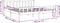 vidaXL - Bedframe - massief - hout - wit - 180x200 - cm