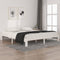vidaXL - Bedframe - massief - hout - wit - 180x200 - cm
