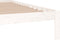 vidaXL - Bedframe - massief - hout - wit - 180x200 - cm