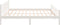 vidaXL - Bedframe - massief - hout - wit - 180x200 - cm