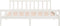 vidaXL - Bedframe - massief - hout - wit - 180x200 - cm