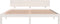 vidaXL - Bedframe - massief - hout - wit - 180x200 - cm
