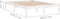 vidaXL - Bedframe - massief - hout - wit - 180x200 - cm
