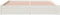 vidaXL - Bedframe - massief - hout - wit - 180x200 - cm